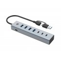 Conceptronic HUBBIES20GP хаб-разветвитель USB 3.2 Gen 1 (3.1 Gen 1) Type-C 5000 Мбит/с Серый Conceptronic HUBBIES20GP хаб-разветвитель USB 3.2 Gen 1 (3.1 Gen 1) Type-C 5000 Мбит/с Серый