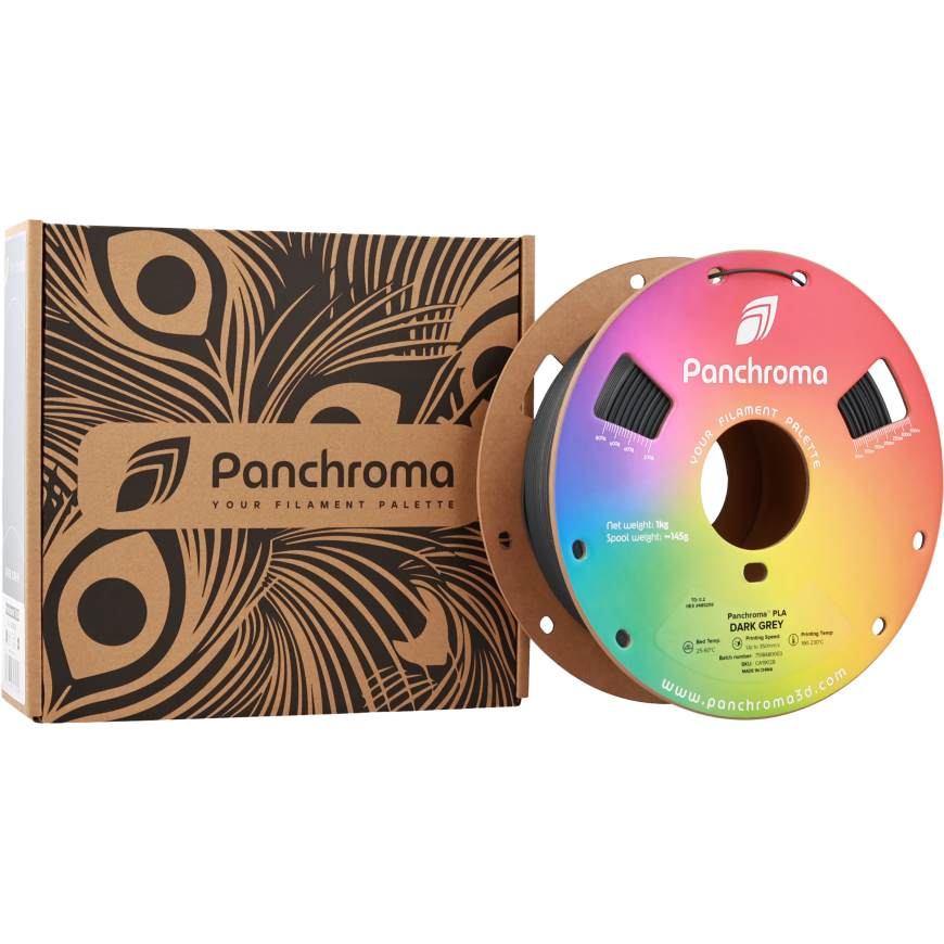 Polymaker Panchroma PLA 1.75mm 1kg - Dark Pilkas – 2