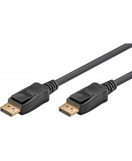 Goobay 74748 DisplayPort-kaabel 2 m Must