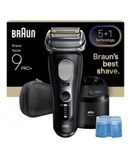 Braun Series 9 Pro+ 9660CC Foolium pardel Trimmer Must, Hõbe