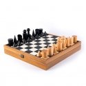 Manopoulos Bauhaus Style Chess Set 40x40cm with Pieces (Black and White) Manopoulos Bauhaus Style Chess Set 40x40cm with Pieces (Black and White)