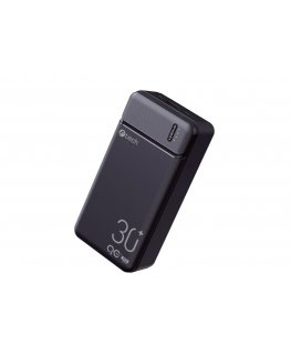 Powerbank C-tech 30000mAh, Li-Pol, 20W, USB-C/USB-A/micro USB