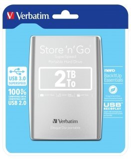 Verbatim Store 'n' Go внешний жесткий диск 2,05 TB 5400 RPM Micro-USB B 3.2 Gen 1 (3.1 Gen 1) Серебристый