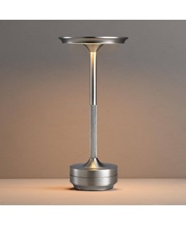 LED table lamp with rechargeable battery, metal, 34 cm
