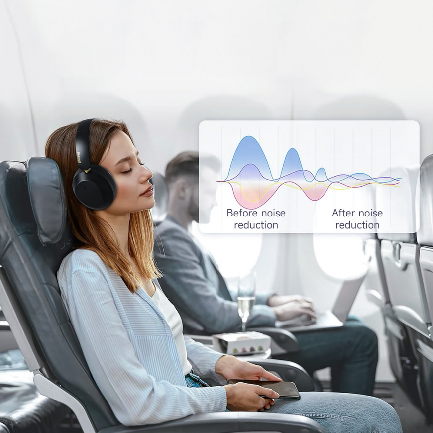 Dudao X22 Max Wireless On-Ear Bluetooth Headphones with ANC - Bl – 5