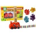 Lean Toys Lokomotyva LED Domino Rinkimo Traukinys Blokeliai Dėlionė su Baterijomis Lean Toys Lokomotyva LED Domino Rinkimo Traukinys Blokeliai Dėlionė su Baterijomis