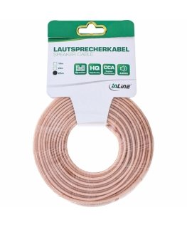InLine 4043718127993 garso kabelis 25 m Permatomas