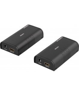 Deltaco HDMI-221 AV extender AV transmitter & receiver Black