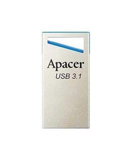 Apacer USB флешка, USB 3.0, 128ГБ, AH155, серебристая, AP128GAH155U-1, USB A, с отверстием для ключа