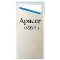 Apacer USB flash drive, USB 3.0, 128GB, AH155, silver, AP128GAH155U-1, USB A, with keyring hole Apacer USB flash drive, USB 3.0, 128GB, AH155, silver, AP128GAH155U-1, USB A, with keyring hole