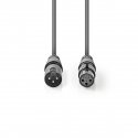 Nedis COTH15012GY50 audio kabelis XLR (3-pin) Pelēks