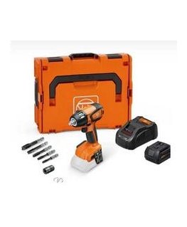 Аккумуляторный ударный ключ 1/2", 18 В, 290 Нм, ASCD 18-300 W2 AS, Fein [71151064000] 5.0 Ач, с резьбовыми насадками и адаптером