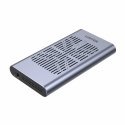 UNITEK S1206A cieto disku uzglabāšanas sistēma SSD diska korpuss Melns, Pelēks M.2