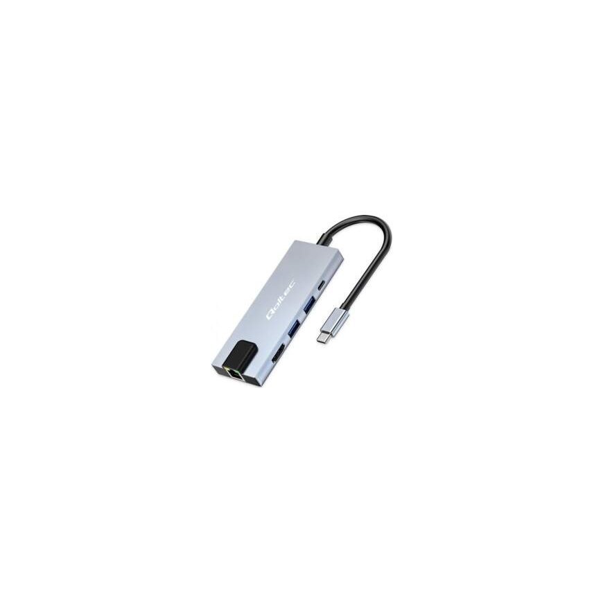 Accura USB-C 5w1 | 1x USB-C PD 100W | 1x USB 3.0 | 1x USB 2.0 | 1x HDMI | 1x RJ45