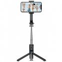 Selfie nūja Nedis Bluetooth Selfie stick gaismas gredzens