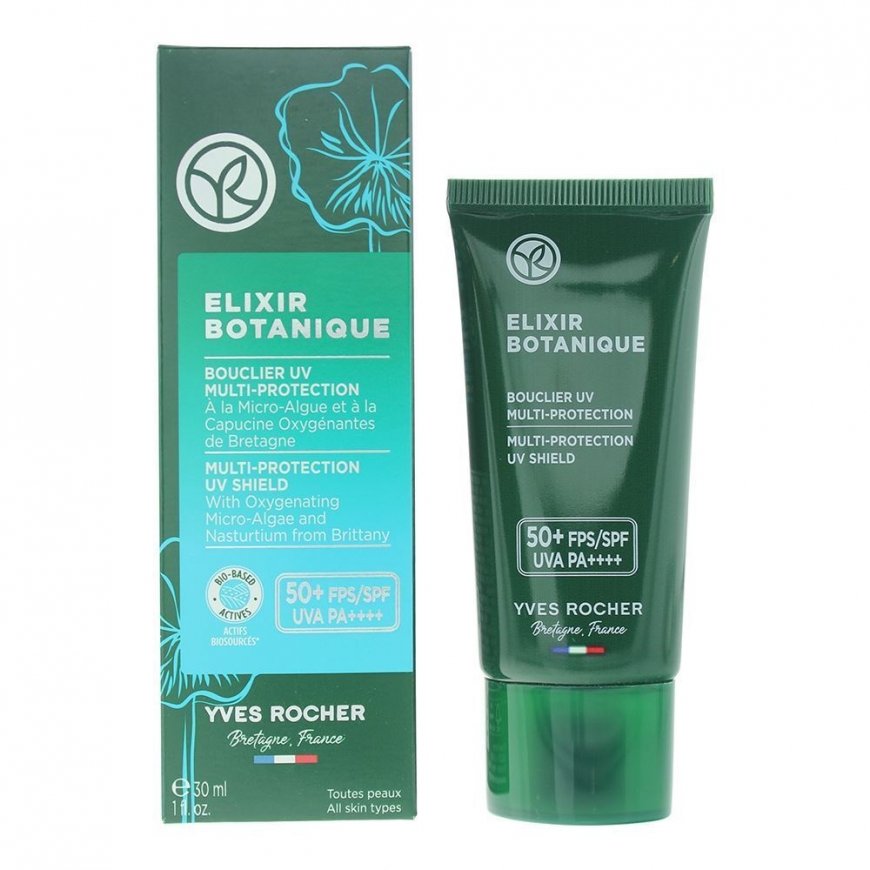 Yves Rocher, Eliksyras Botanique, High UV protection, Cream, For Face, SPF50+, 30 ml