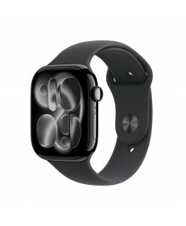 Apple Watch Series 11 OLED 46 mm Цифровой 416 x 496 пикселей Сенсорный экран Черный Wi-Fi GPS (спутниковый)