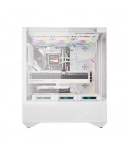 Darkflash DY460 computer case (Baltas) + 4 ARGB fans