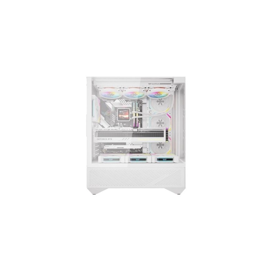 Darkflash DY460 datora korpuss (Balts) + 4 ARGB ventilatori