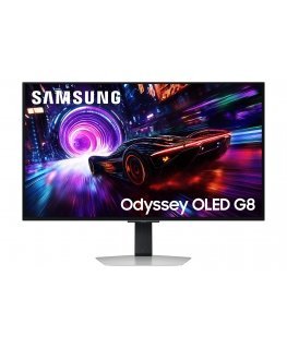 Samsung G81SF computer monitor 81.3 cm (32") 3840 x 2160 pixels 4K Ultra HD OLED Silver