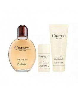 Calvin Klein rinkinys: Obsession, Eau De Toilette, vyrams, 125 ml + Obsession, Anti-Sweat, dezodorantas stiklas, vyrams, 75 g + 