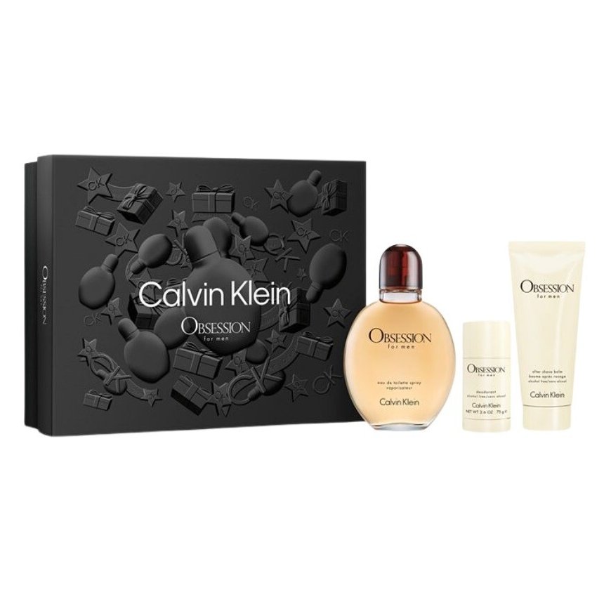 Calvin Klein rinkinys: Obsession, Eau De Toilette, vyrams, 125 ml + Obsession, Anti-Sweat, dezodorantas stiklas, vyrams, 75 g + – 2