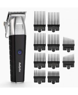 BaByliss E812E plaukų kirpimo mašinėlė Juoda, Nerūdijančiojo plieno 8 Ličio-jonų (Li-Ion)