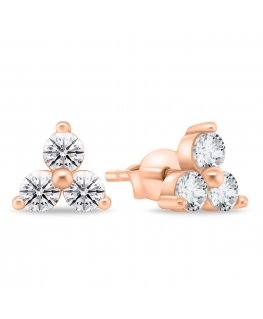 Brilio Silver Brilio Silver Minimalist Bronze Earrings EA867R