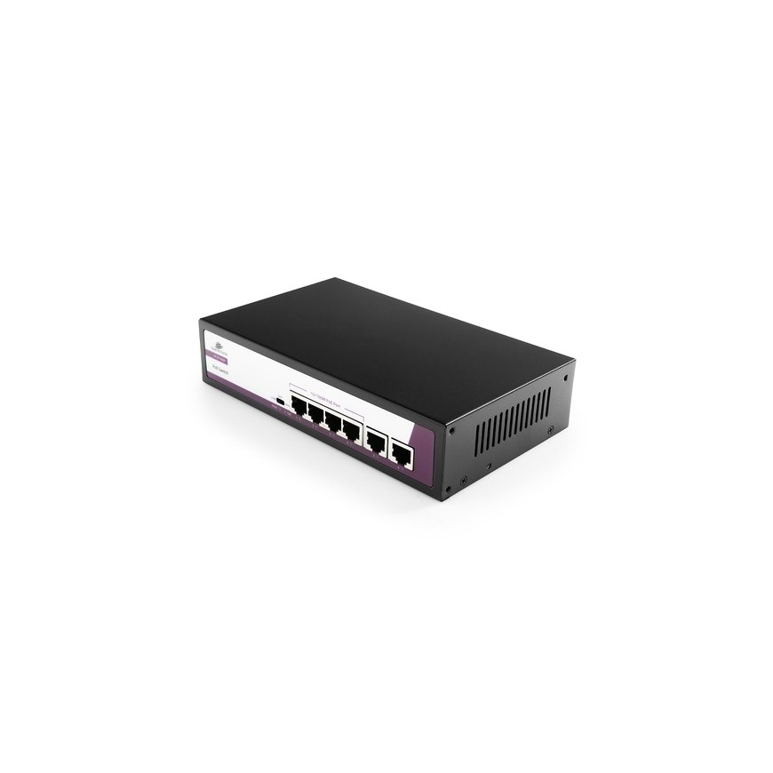 Spacetronik SWITCH 6 prievadų 100Mbps POE 65W SP-SF1006P – 2