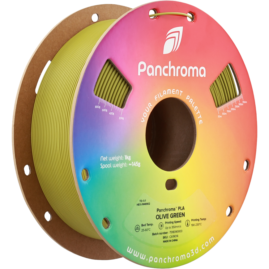 Polymaker Panchroma PLA 1.75mm 1kg - Alyvuogių žalia