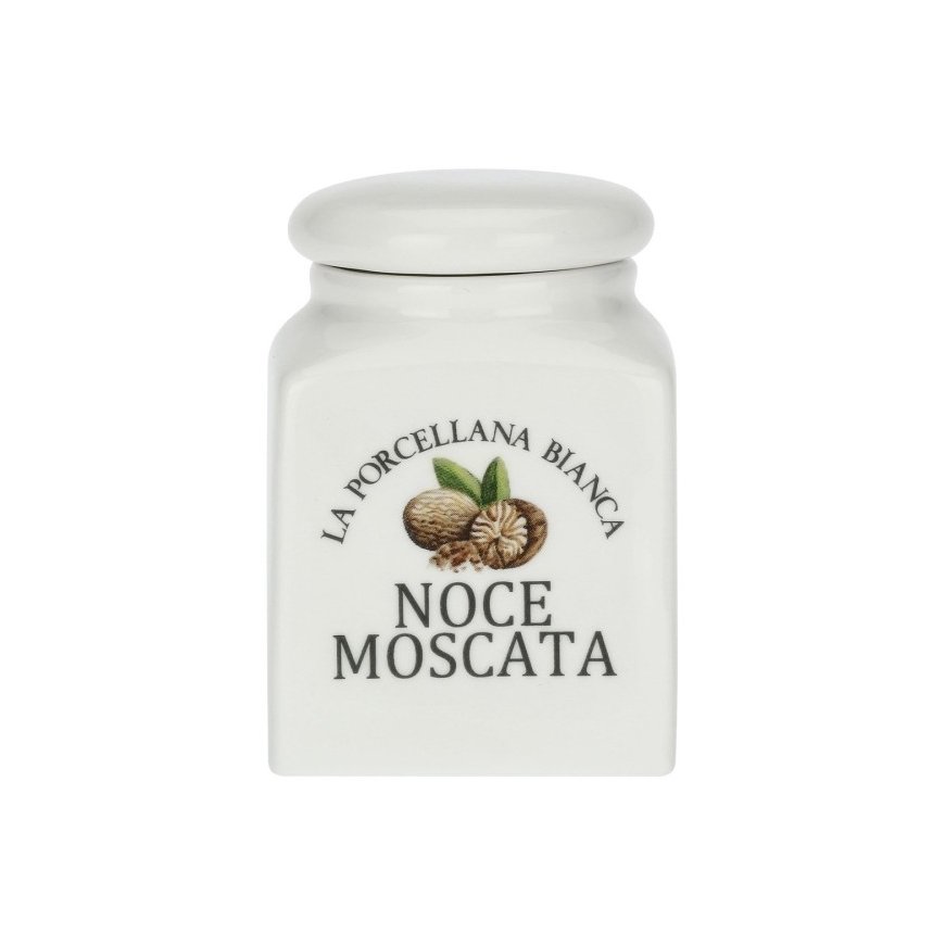 LA PORCELLANA BIANCA CONSERVA Muskato hazelnut container 175 ml – 2