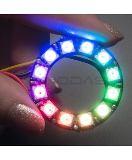 Adafruit NeoPixel diodžu gredzens - RGB LED 12xWS2812