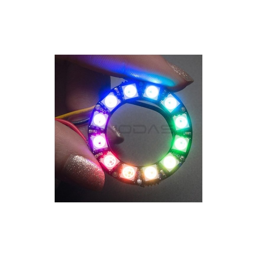 Adafruit NeoPixel diodide ring - RGB LED 12xWS2812