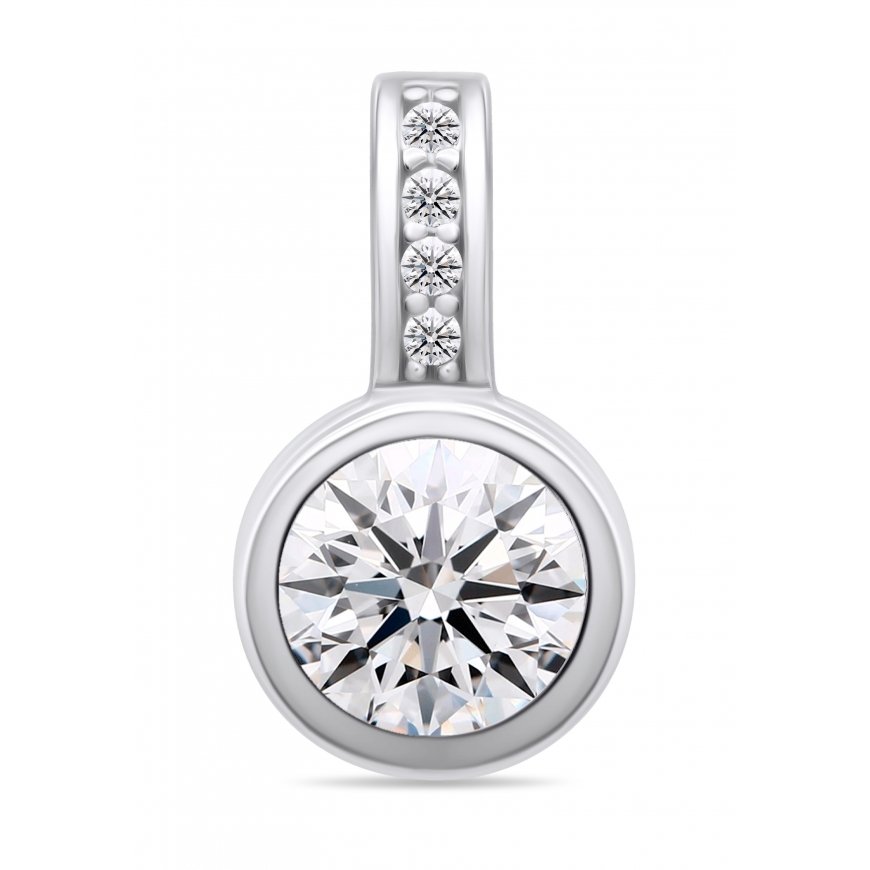 Brilio Silver Brilio Sidabrinis Unique Silver Pendant with Clear Zirconias PT91W