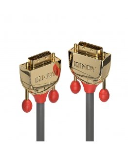 Lindy 36202 DVI kabelis 2 m DVI-D Pilka