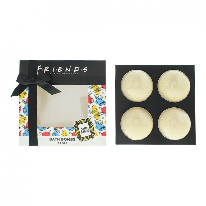 Set, Warner Bros, Friends, Relaxing, Coffee, Bath Bomb, Coffee, x4 pcs, 65 g