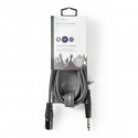 Nedis COTH15100GY30 audiokaapeli 3 m XLR 6.35mm Harmaa Nedis COTH15100GY30 audiokaapeli 3 m XLR 6.35mm Harmaa