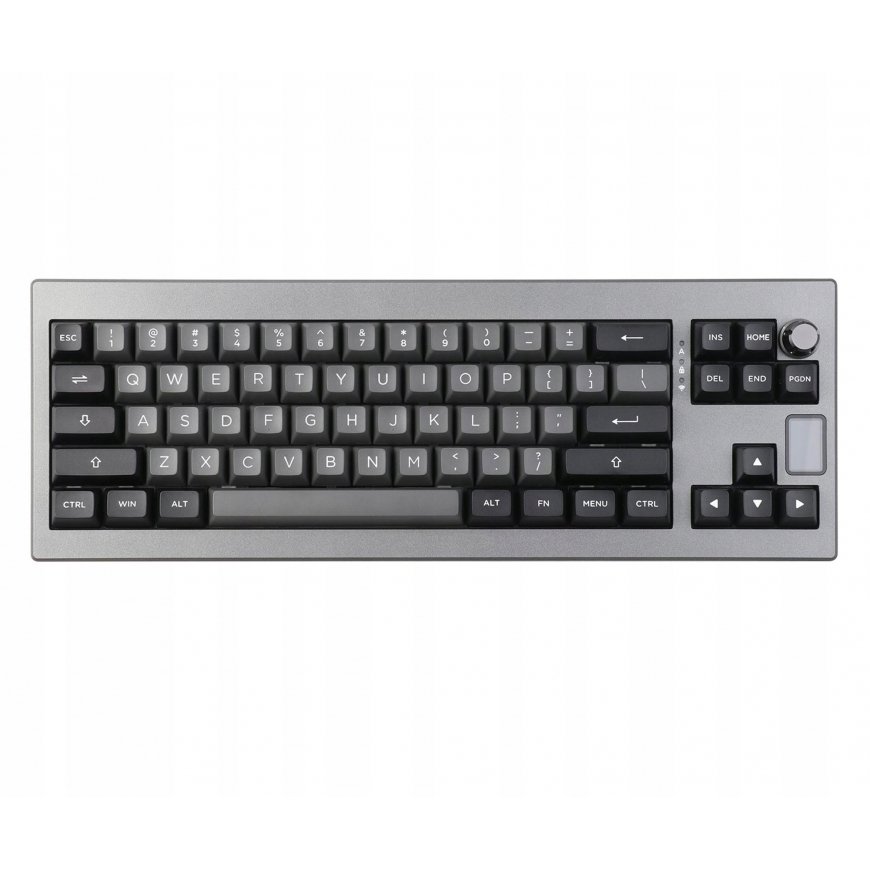 Epomaker Shadow-X Mechanical Keyboard Flamingo Switch Black-Silver/Black-Silver