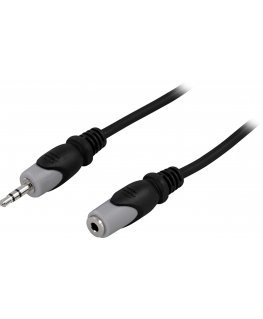 Deltaco Audio cable 3.5mm ma - fe, 3m