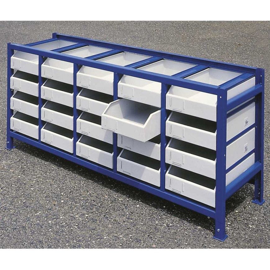MEVA Drawer Workshop Shelf for Parts and Tools with Containers SET of 21 pcs. – 2
