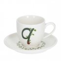 LA PORCELLANA BIANCA SOLOTUA Cup and Saucer 90 ml, Pattern Q LA PORCELLANA BIANCA SOLOTUA Cup and Saucer 90 ml, Pattern Q