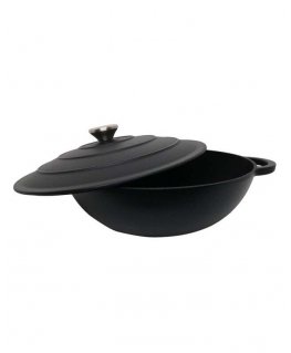 Apvalus emaliēts čuguna katls Zyle ZY030DBKI Ø30 cm, 4,8 l, melns