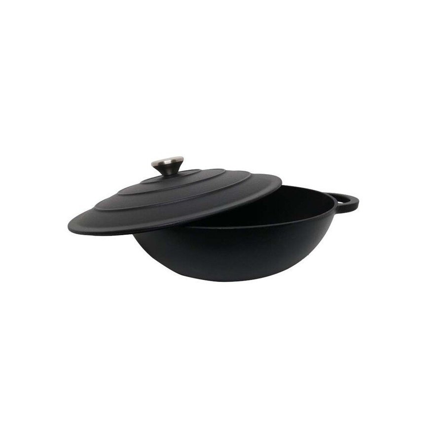 Apvalus emaliēts čuguna katls Zyle ZY030DBKI Ø30 cm, 4,8 l, melns
