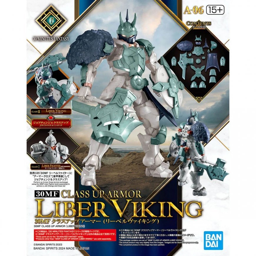Bandai Model Kit 30 Minutes Fantasy Class Up Armor Liber Viking figūra – 2