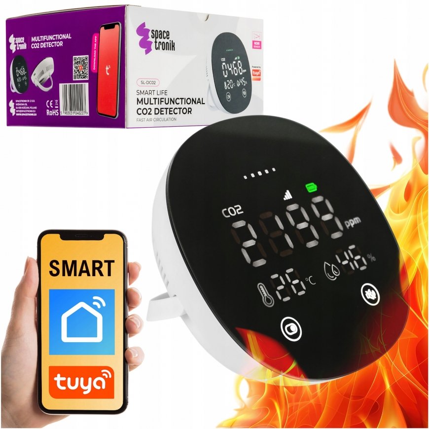 Spacetronik Tuya SL-DC02 3-in-1 õhukvaliteedi sensor – 2
