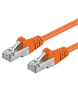 PREMIUMCORD Patch Cable CAT6a S-FTP, RJ45-RJ45, AWG 26/7 7m Orange