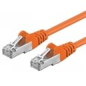 PREMIUMCORD Patch Cable CAT6a S-FTP, RJ45-RJ45, AWG 26/7 7m Orange