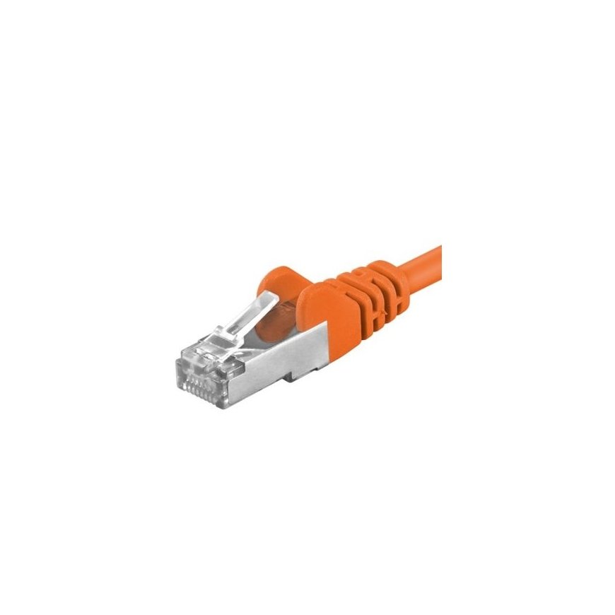 PREMIUMCORD CAT6a S-FTP pöördkaabel, RJ45-RJ45, AWG 26/7, 7m, oranž. – 2