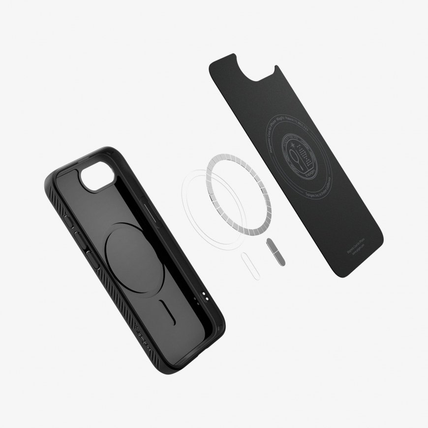 Spigen Liquid Air (MagFit) iPhone 16e Case Matte Black – 4