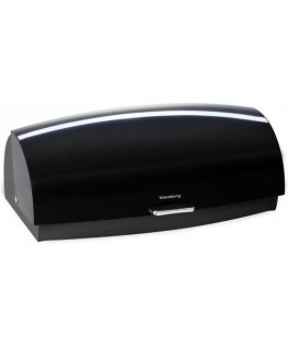 Klausberg Stainless Steel Breadbox, 45×28.5×17 cm, black, glossy, LAUSBERG KB-7931